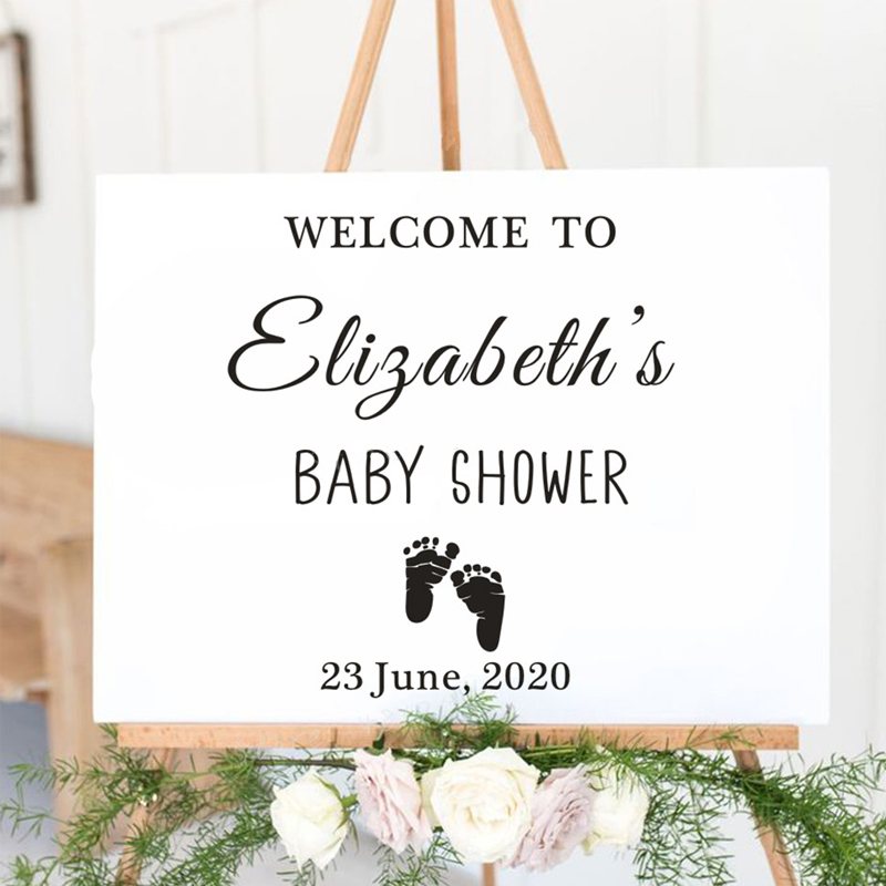 Baby Name Wall Art - Adhesivo de pared para Baby Shower,