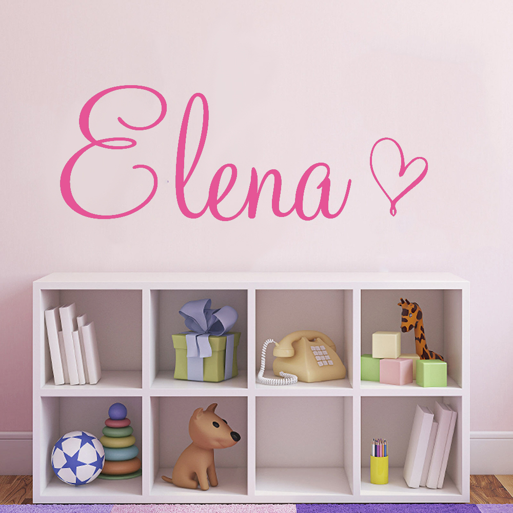 Baby Name Wall Art - Calcomanía artística de pared con nombre