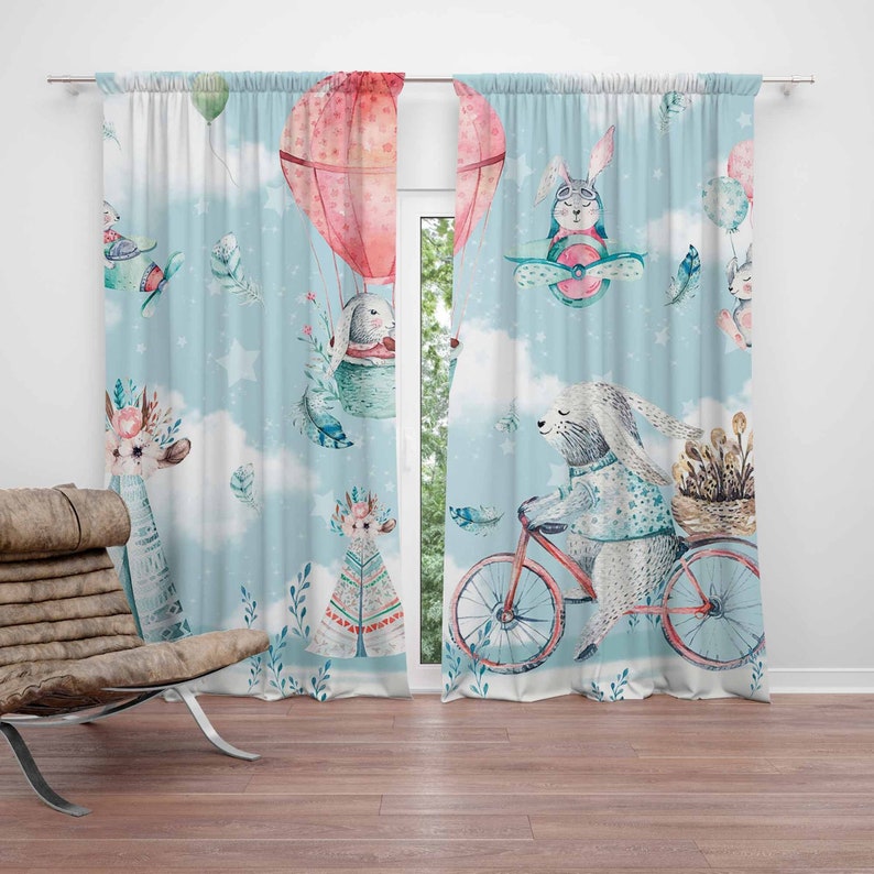 Baby Nursery Youtube - Cortina de guardería de conejito pequeño