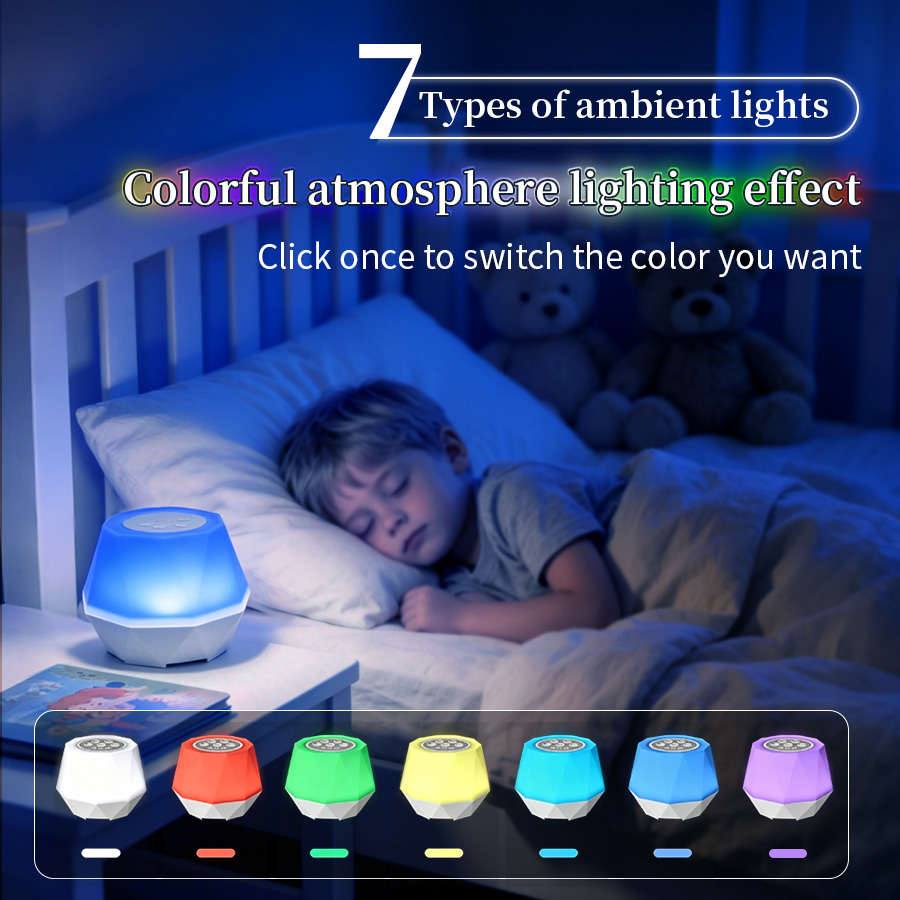 Baby Nursery Colors - Luz nocturna con función de ruido