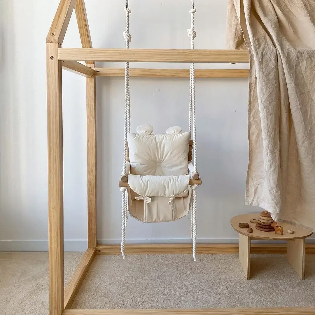 Baby Nursery Rocking Chair - Columpio colgante de interior para bebé,