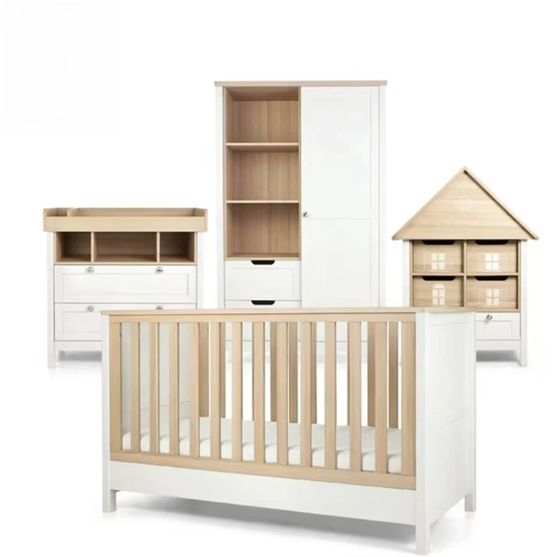 Baby Nursery Dresser Changing Table - Cómoda de madera para bebé con