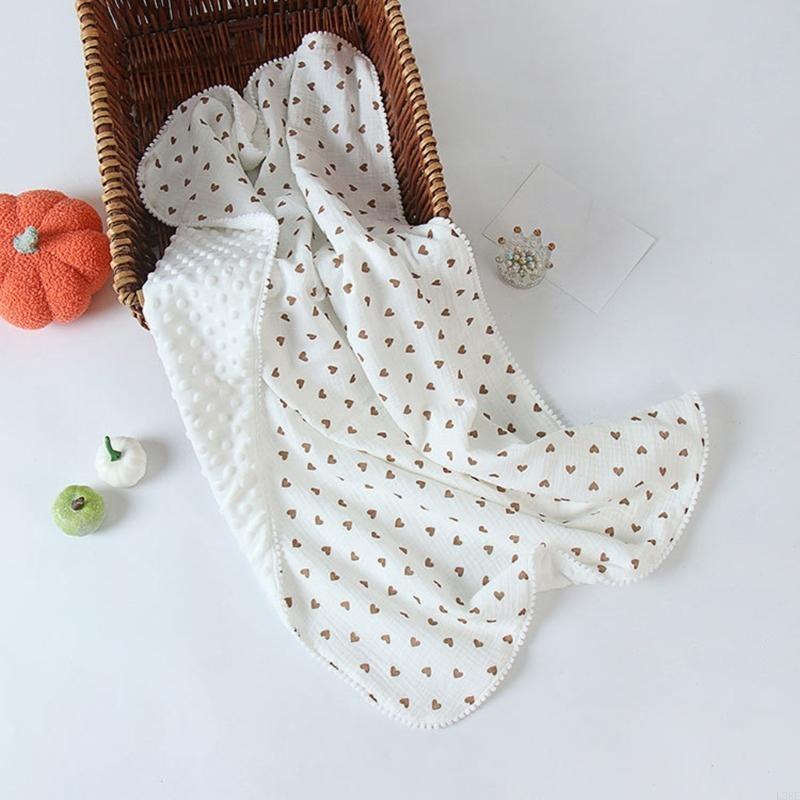 Baby Girl Nursery Quilt - Mantas suaves L38E para guardería, mantas