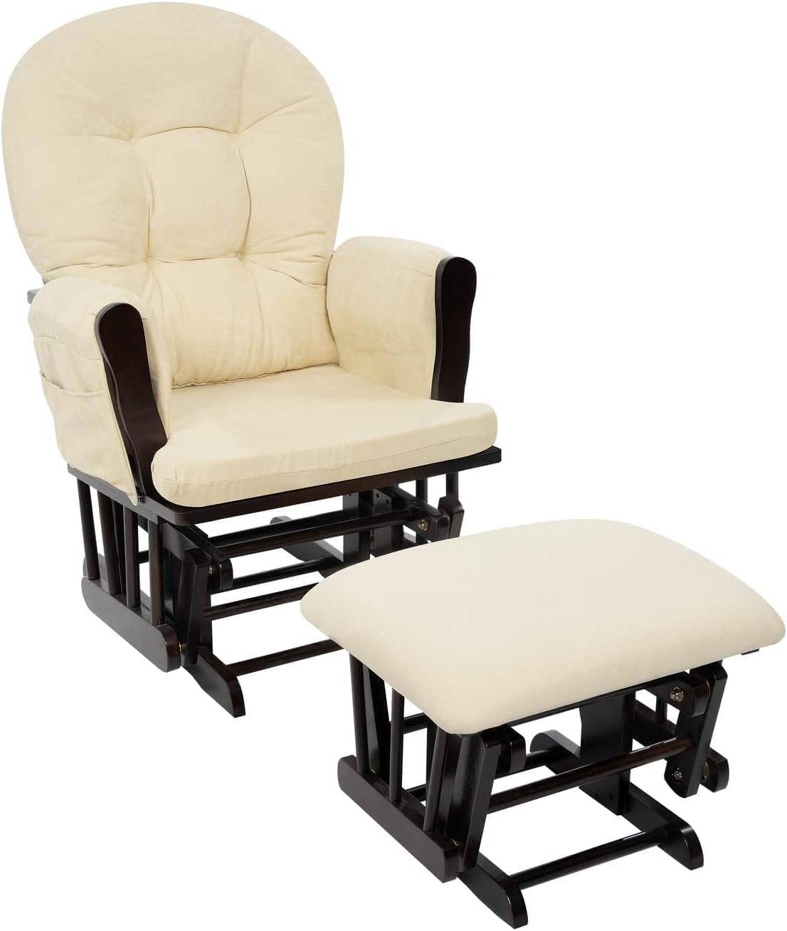 Baby Nursery Rocking Chair - Sillón mecedora tapizado para interiores con