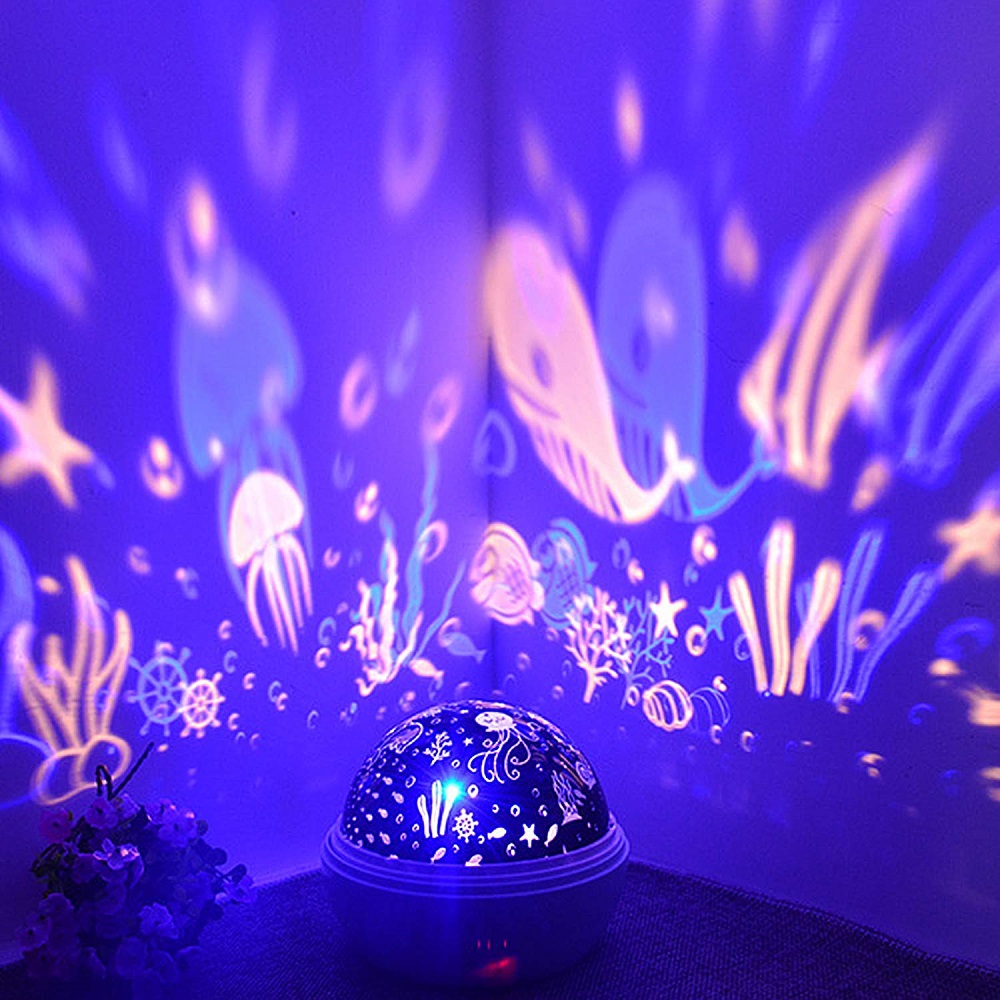 Baby Nursery Colors - Proyector de estrellas giratorio de 8
