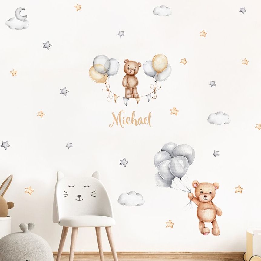 Baby Nursery Vinyl Wall Stickers - Calcomanías de Pared de Vinilo Removibles