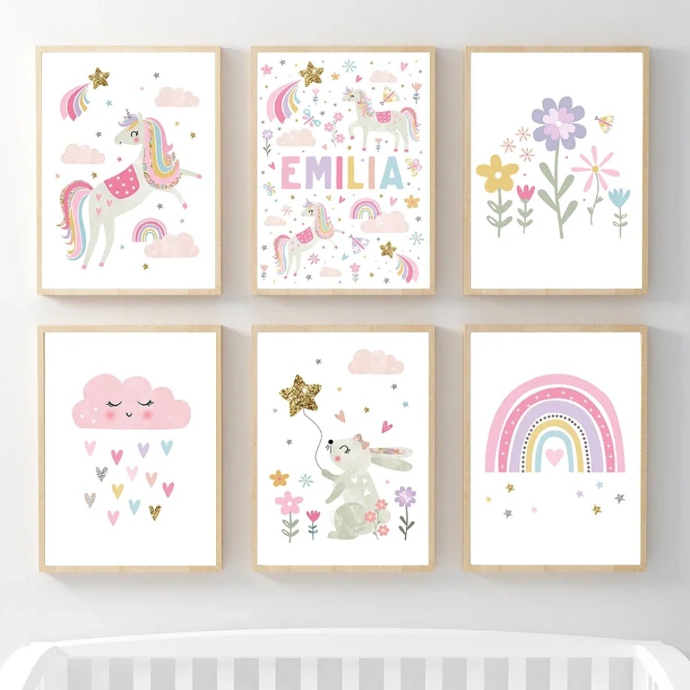 Baby Name Wall Art - Pósteres e impresiones de arte de