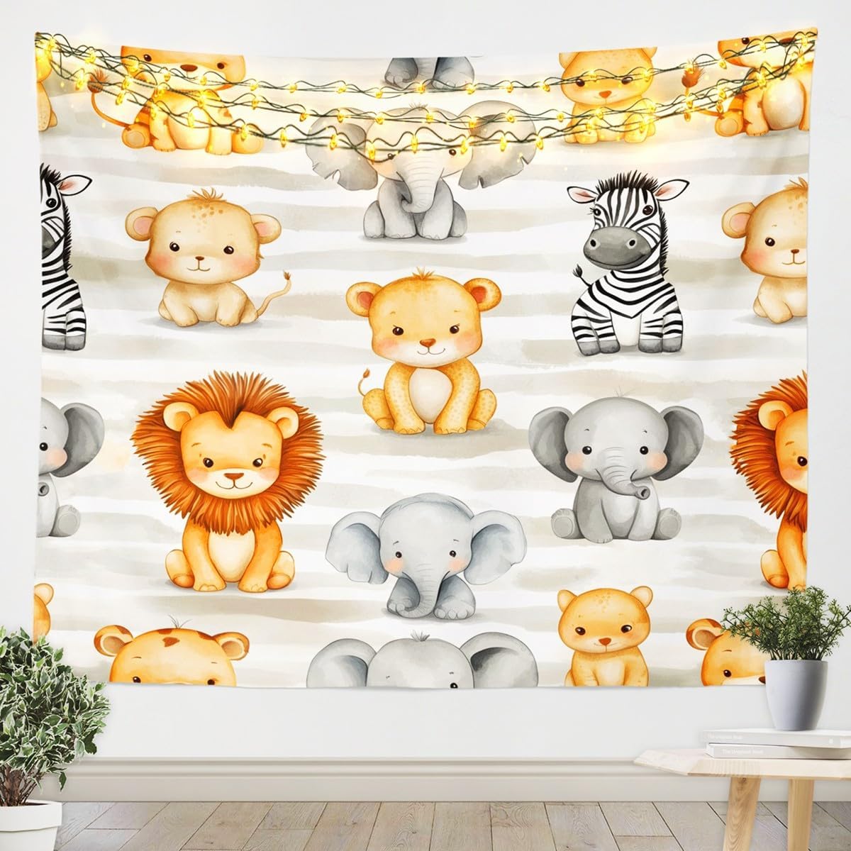Baby Zoo Nursery - Tapiz con diseño de animales de