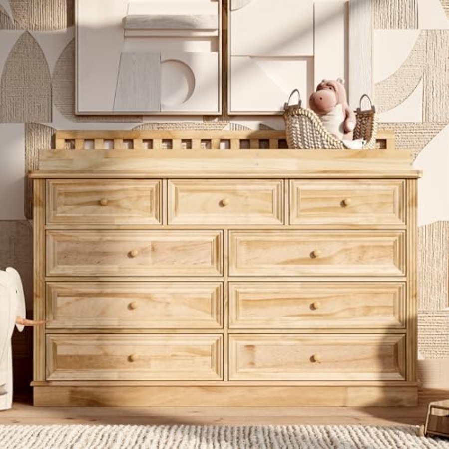 Baby Nursery Dresser Changing Table - Cambiador de Bebé con Cómoda, Estación