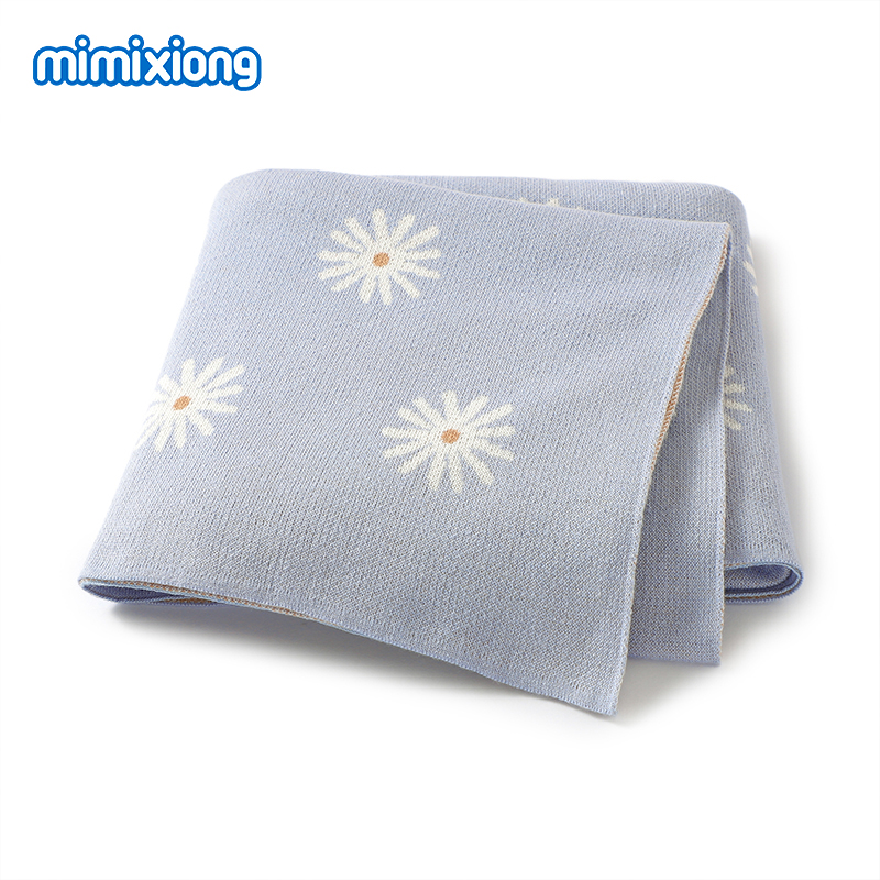 Baby Girl Nursery Quilt - Mantas florales para bebé, tejidas para