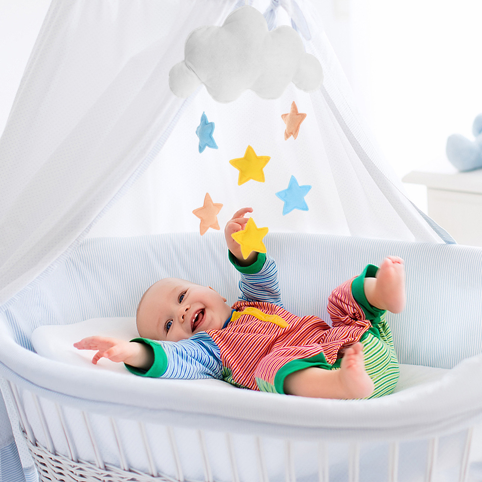 Baby Nursery Colors - Decoración Colgante de Nubes con Hermosos