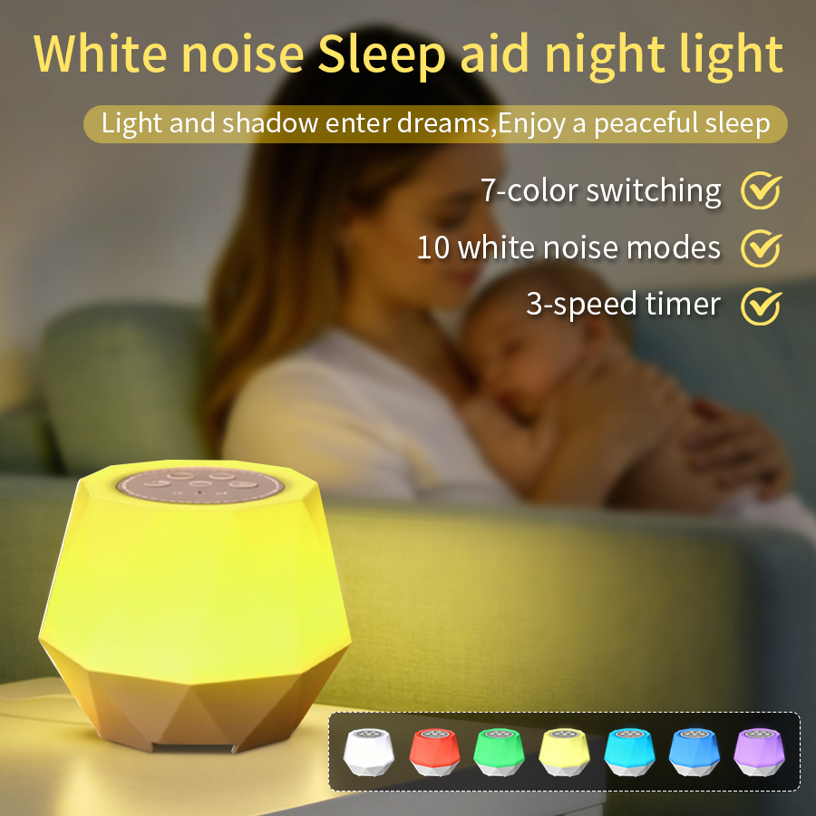 Baby Nursery Colors - Luz Nocturna con Función de Ruido