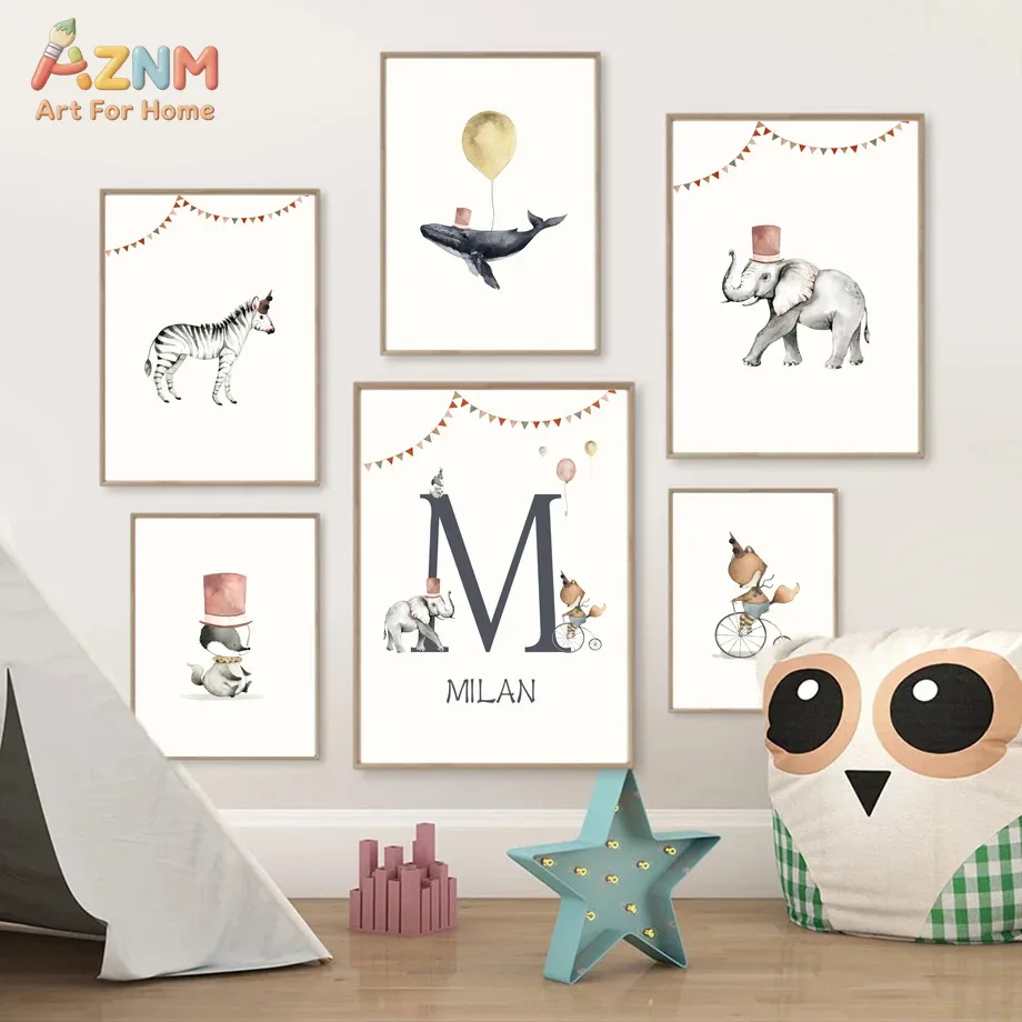 AZNM Póster de Lienzo sin Marc - Baby Name Wall Art reseña y precio
