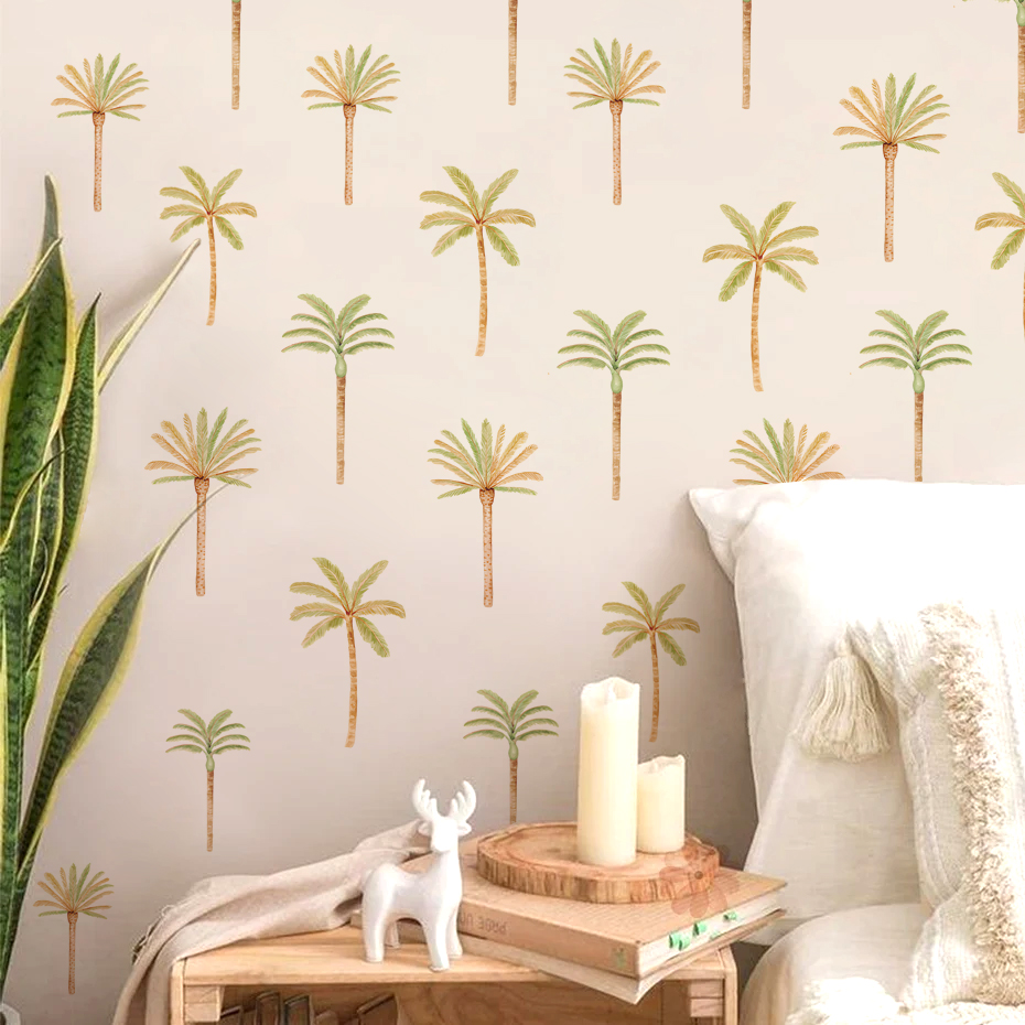 Pegatina de pared de palmera d - Baby Nursery Vinyl Wall Stickers reseña y precio