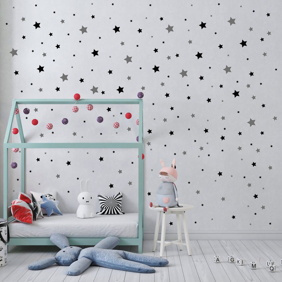 65 Uds pegatina de pared de es - Baby Nursery Package reseña y precio