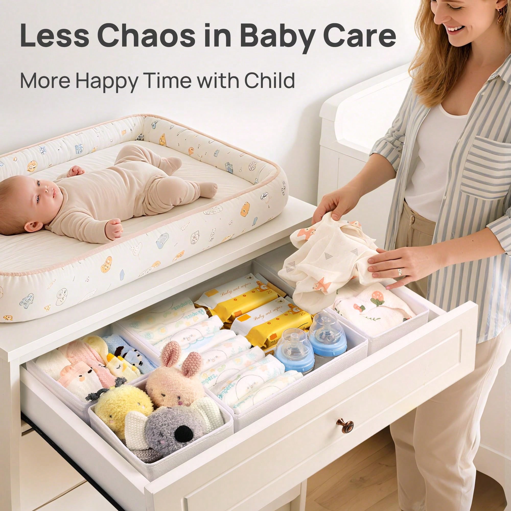 Paquete de 12 organizadores de - Baby Nursery Dresser Changing Table reseña y precio