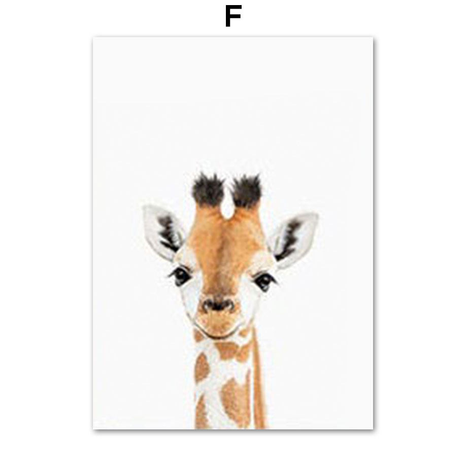 Cuadros Decorativos de Animale - Baby Zoo Nursery reseña y precio