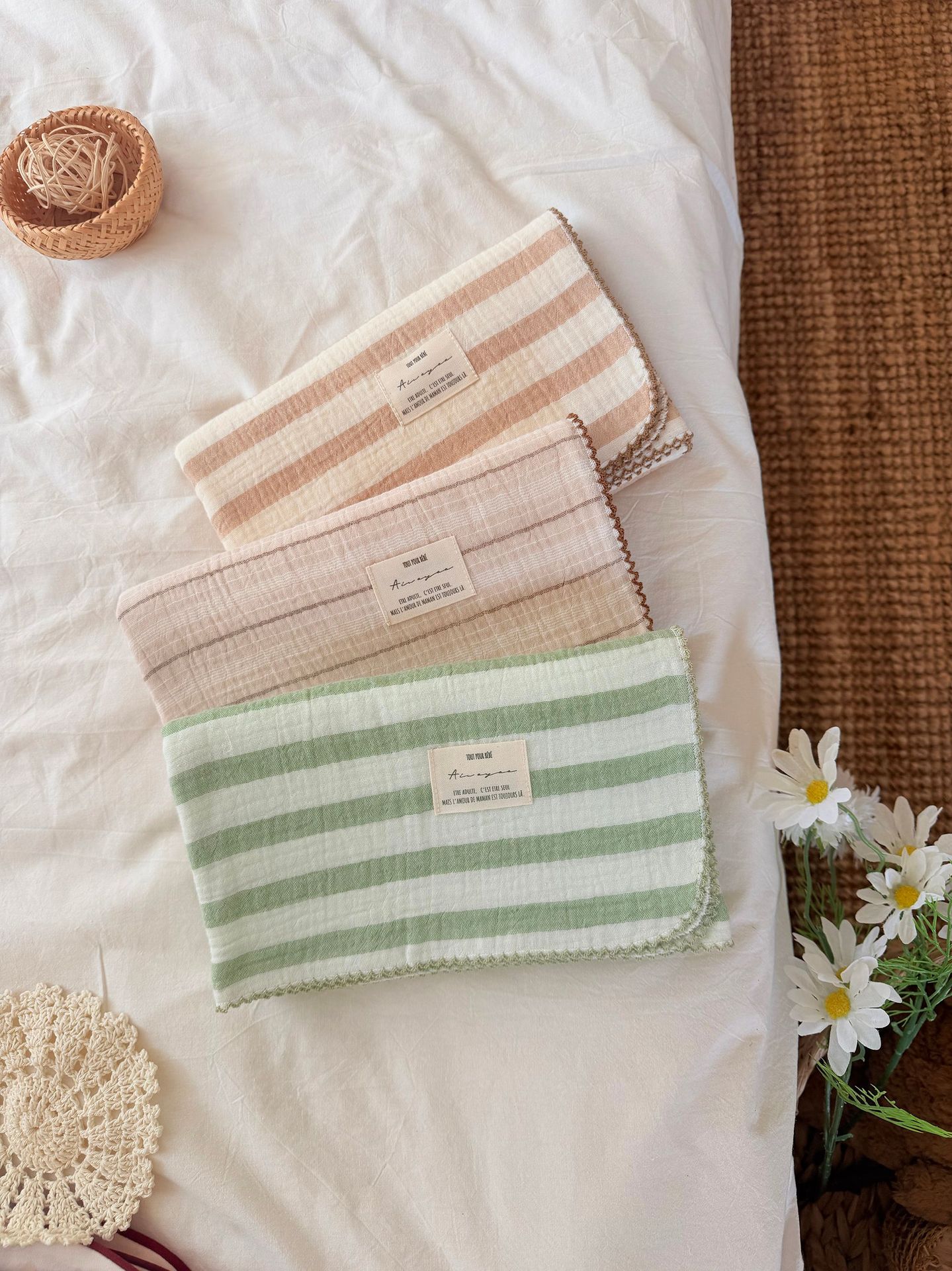 Mantas de muselina de verano p - Baby Girl Nursery Quilt reseña y precio