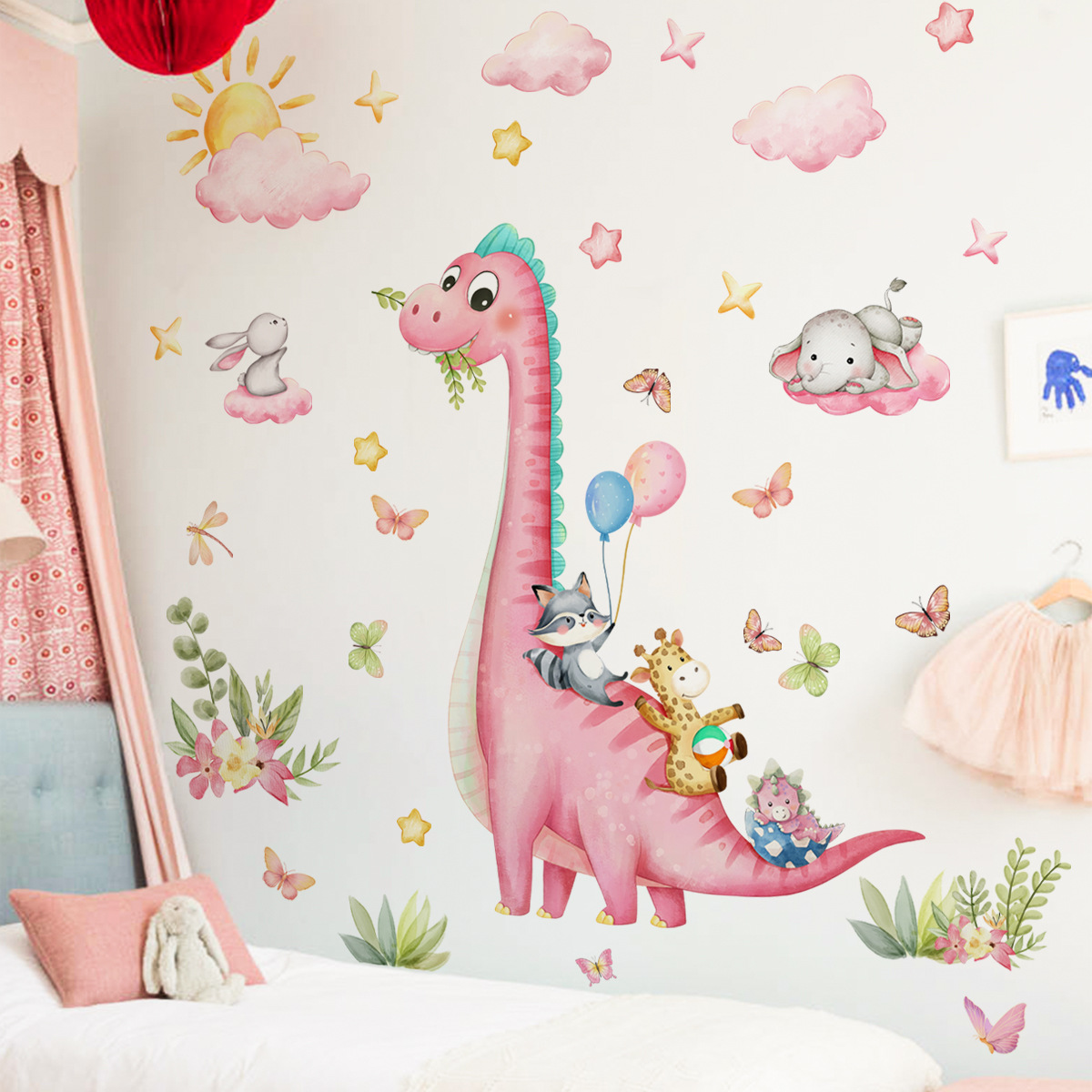 Pegatina de pared grande de di - Baby Nursery Vinyl Wall Stickers reseña y precio