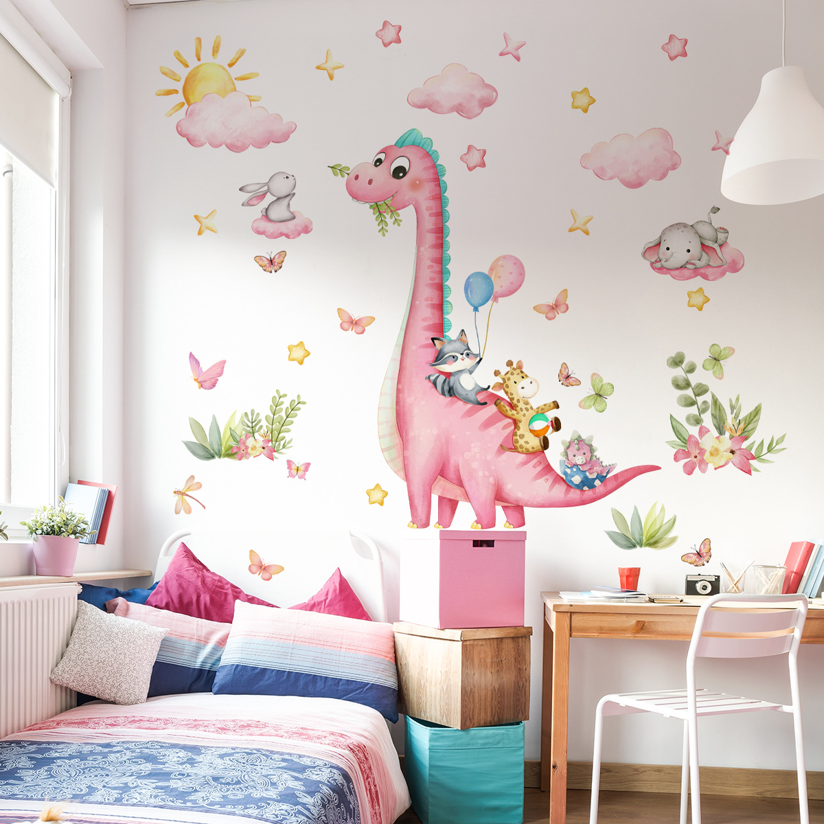 Pegatina de pared grande de di - Baby Nursery Vinyl Wall Stickers reseña y precio