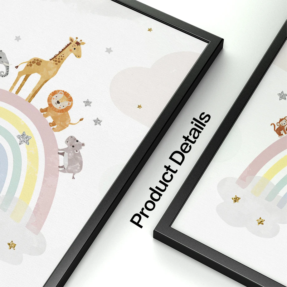 Pósteres nórdicos de jirafa, e - Baby Name Wall Art reseña y precio