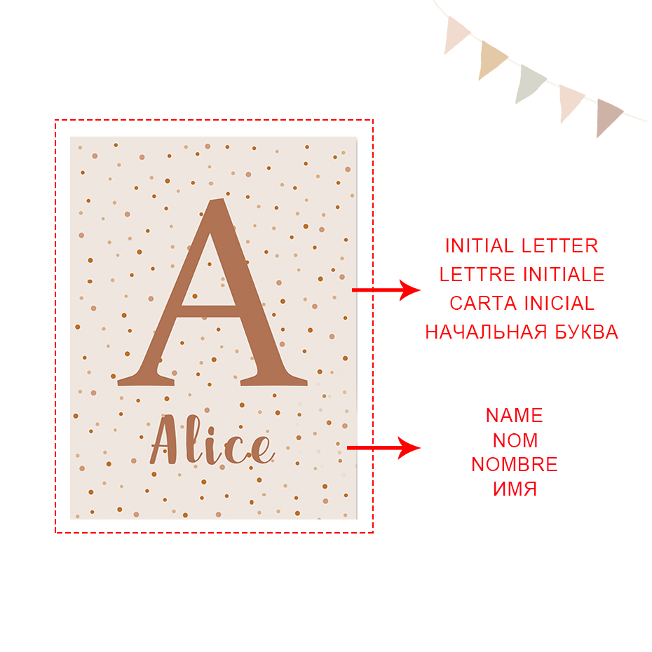 Sol abstracto Arco Iris person - Baby Name Wall Art reseña y precio