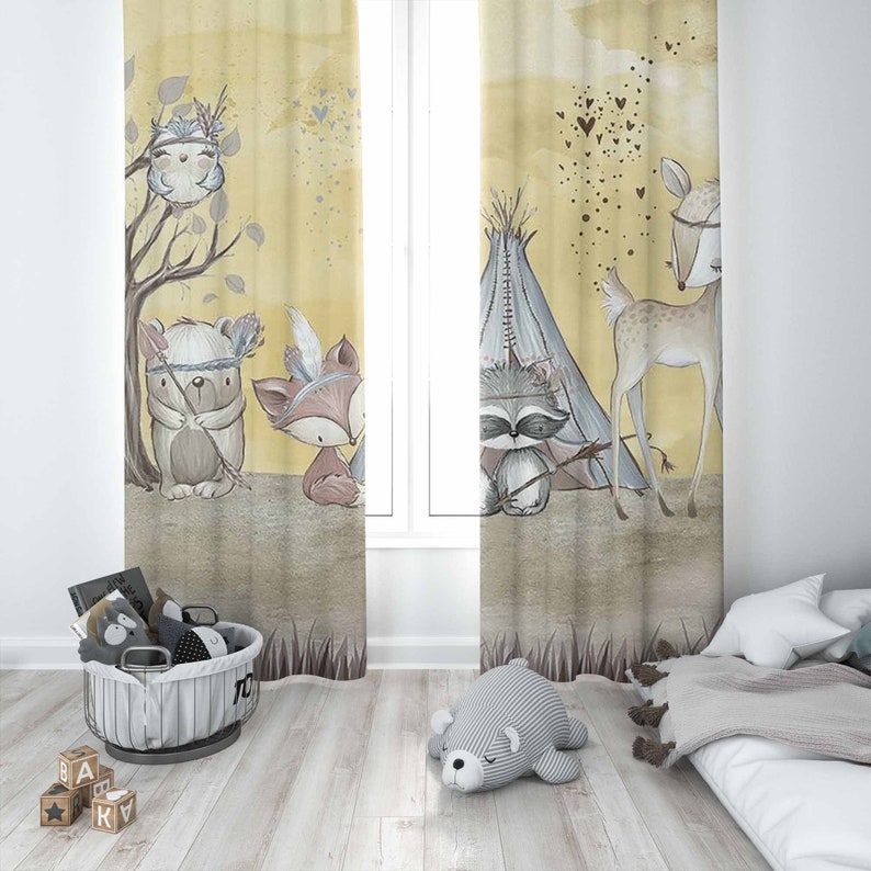 Cortina bohemia de animales pa - Baby Nursery Youtube reseña y precio