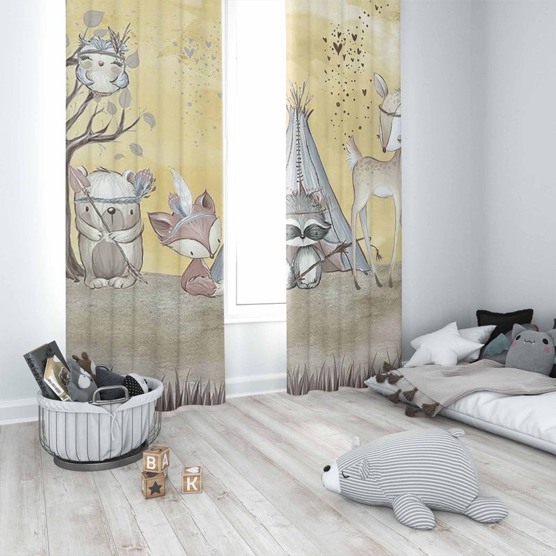 Cortina bohemia de animales pa - Baby Nursery Youtube reseña y precio