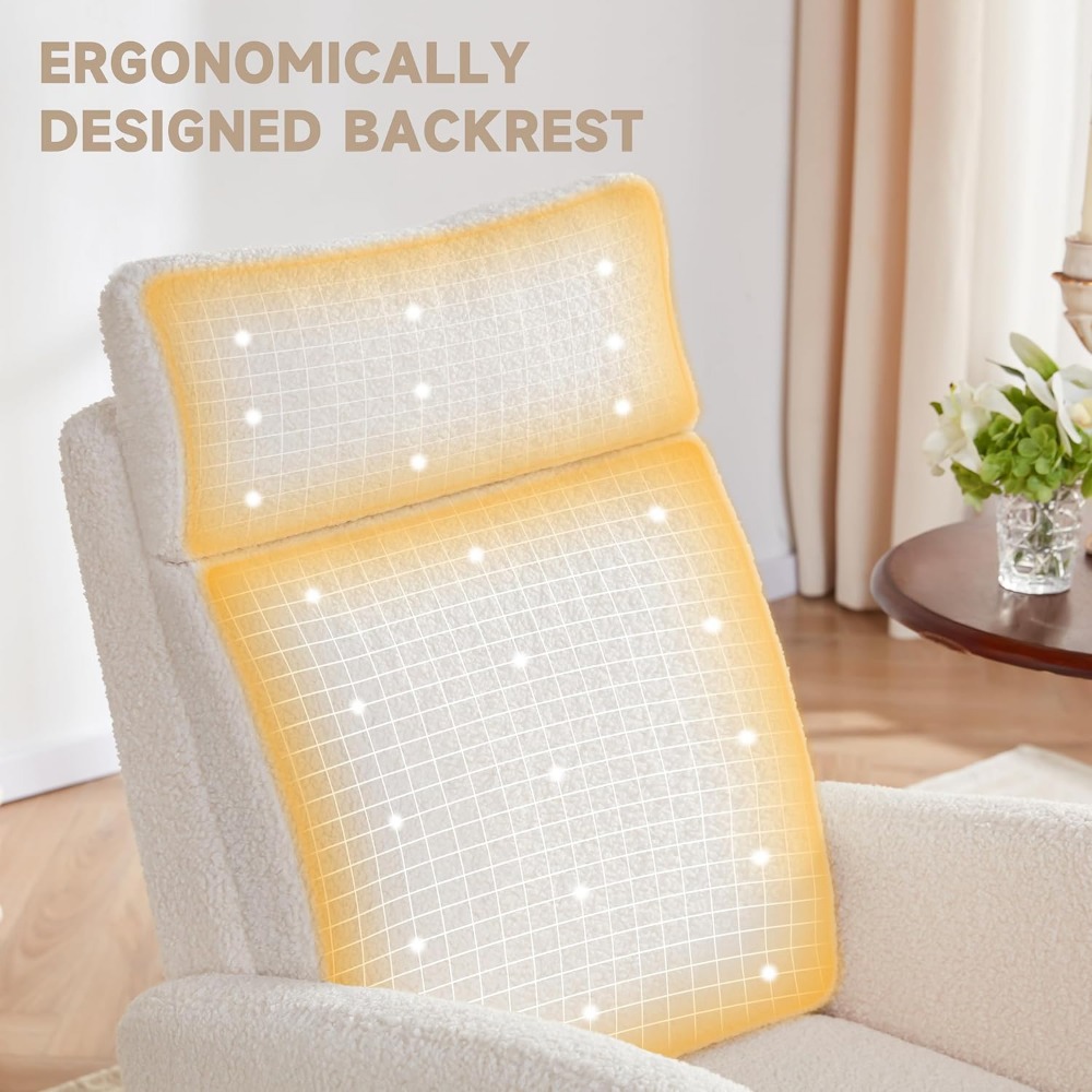 Mecedora para guardería con re - Baby Nursery Rocking Chair reseña y precio
