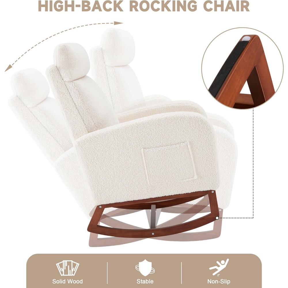 Mecedora para guardería con re - Baby Nursery Rocking Chair reseña y precio