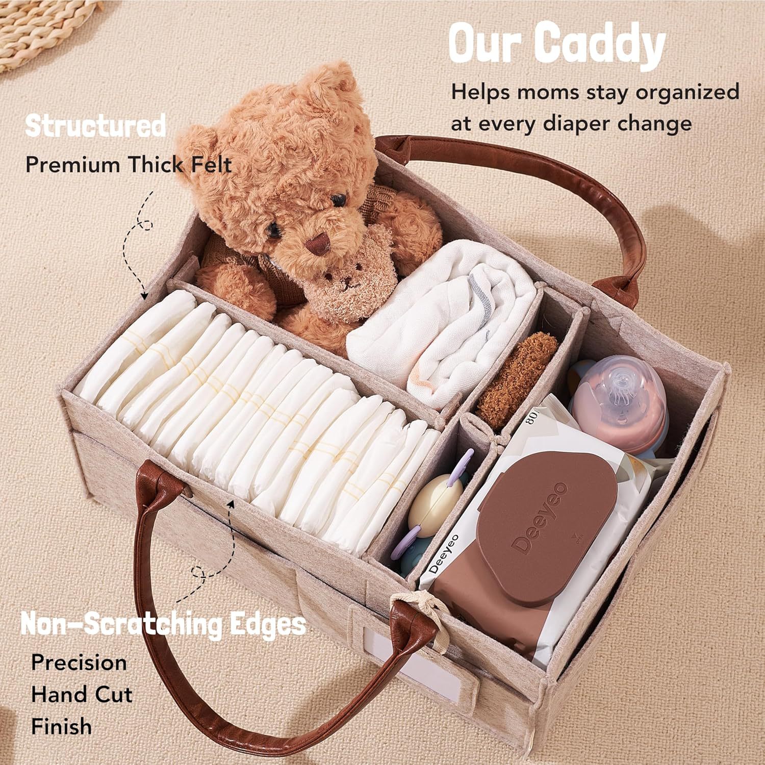 Cesta Organizadora de Fieltro  - Baby Nursery Package reseña y precio