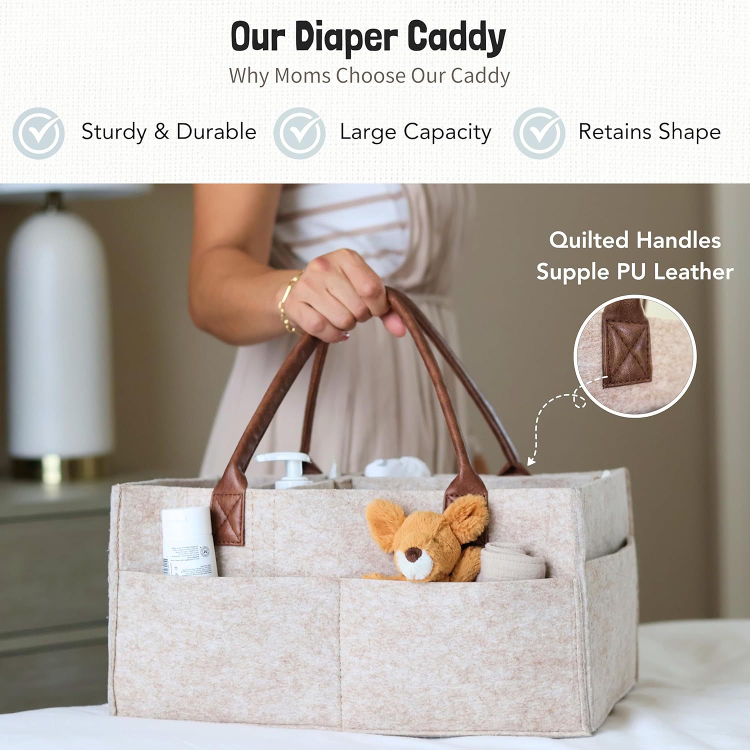 Cesta Organizadora de Fieltro  - Baby Nursery Package reseña y precio
