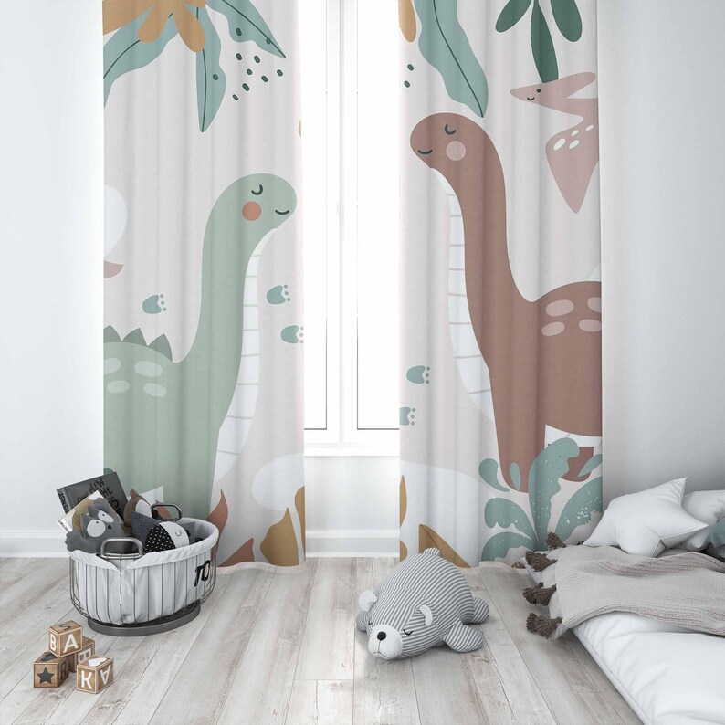 Cortinas de dinosaurio para gu - Baby Nursery Youtube reseña y precio