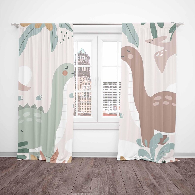 Cortinas de dinosaurio para gu - Baby Nursery Youtube reseña y precio