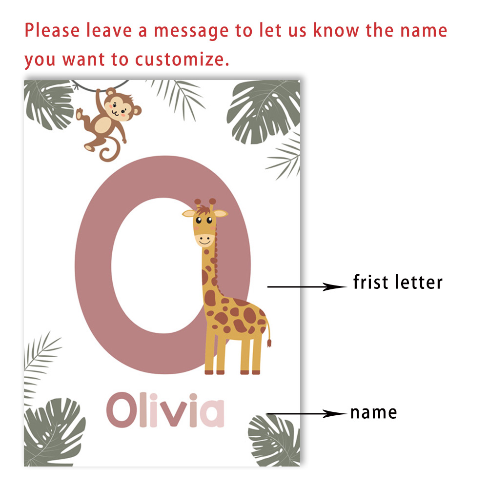 Pósteres de animales de la sel - Baby Name Wall Art reseña y precio