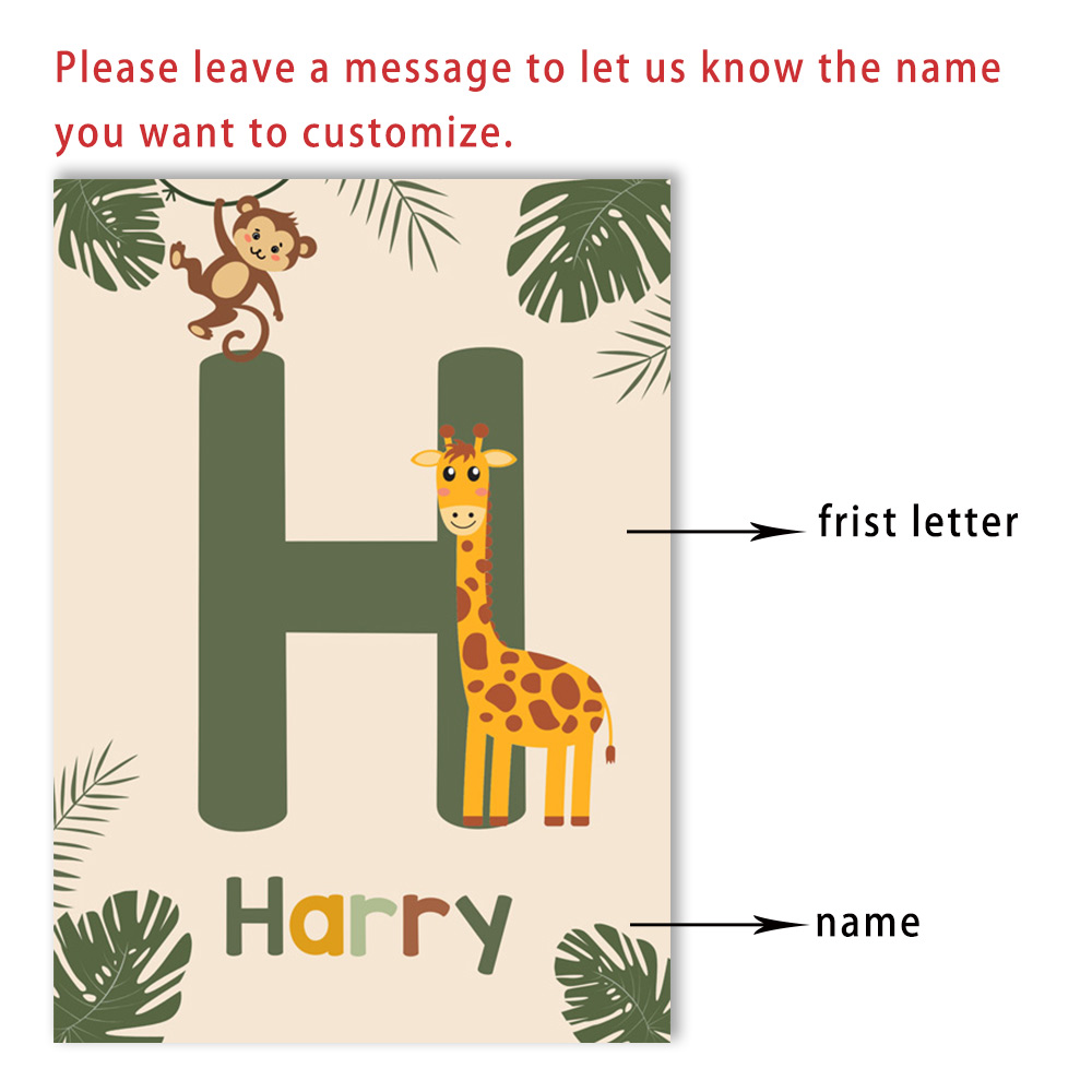 Pósteres de animales de la sel - Baby Name Wall Art reseña y precio