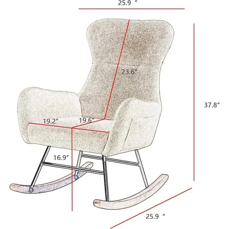 Silla Mecedora Hansones para G - Baby Nursery Rocking Chair reseña y precio
