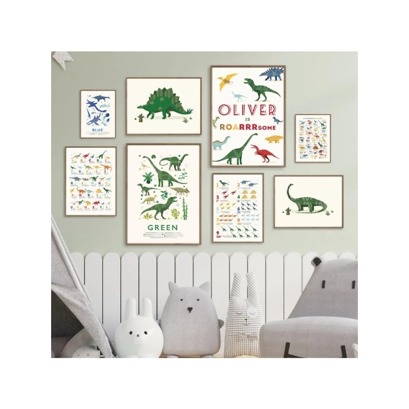 Cuadro de Lona Educativo con N - Baby Name Wall Art reseña y precio