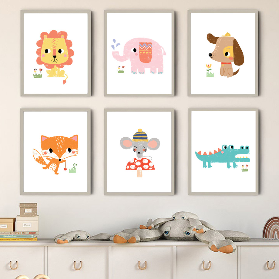 Láminas Decorativas de Animale - Baby Zoo Nursery reseña y precio