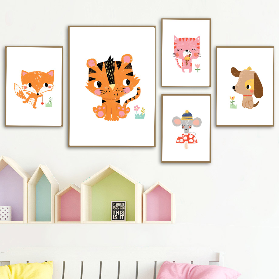 Láminas Decorativas de Animale - Baby Zoo Nursery reseña y precio