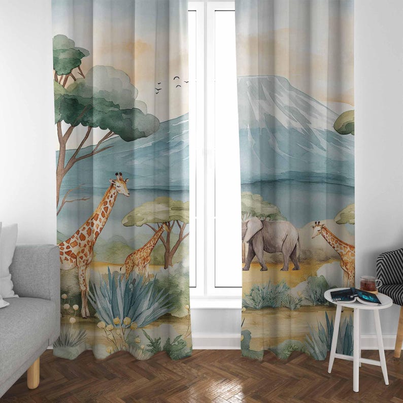 Cortinas para niños con animal - Baby Nursery Youtube reseña y precio