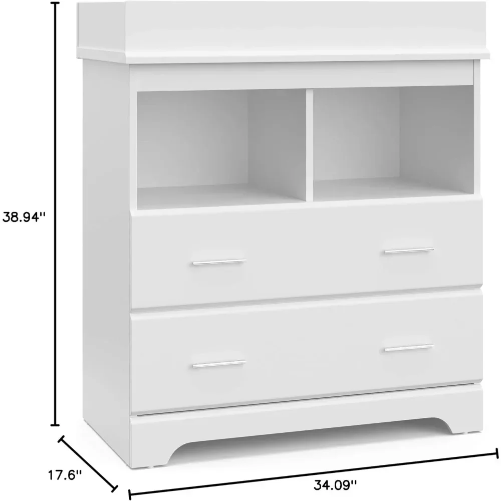 Cómoda cambiadora de 2 cajones - Changing Table Topper reseña y precio