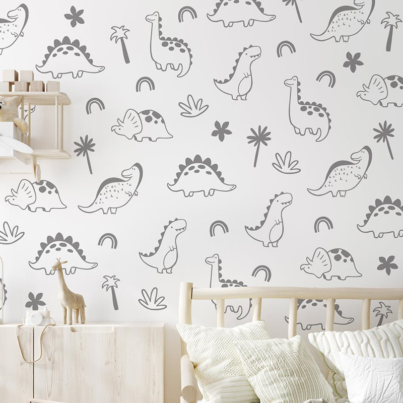 Pegatina de pared geométrica d - Baby Nursery Vinyl Wall Stickers reseña y precio