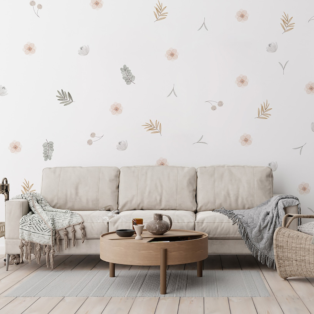 Calcomanías de pared botánicas - Baby Nursery Vinyl Wall Stickers reseña y precio