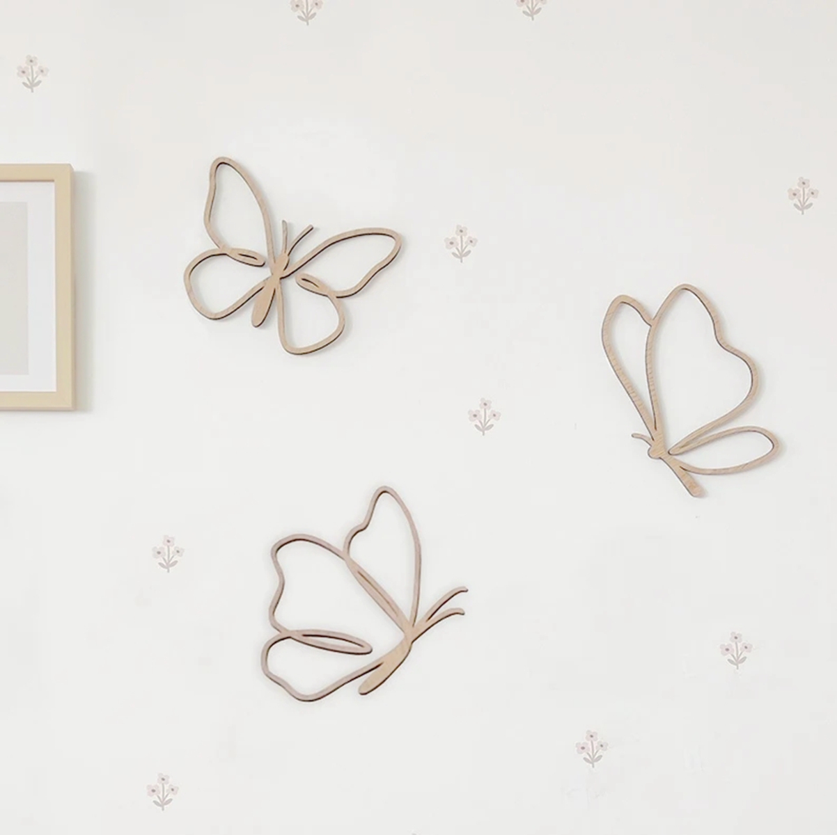 Letrero de mariposas de madera - Baby Nursery Letters reseña y precio