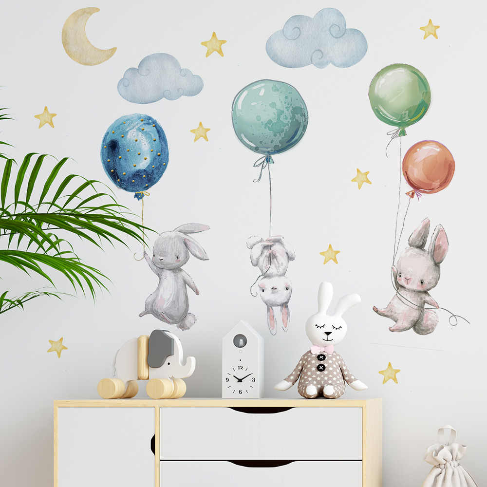 Pegatinas de pared de conejos  - Baby Nursery Package reseña y precio