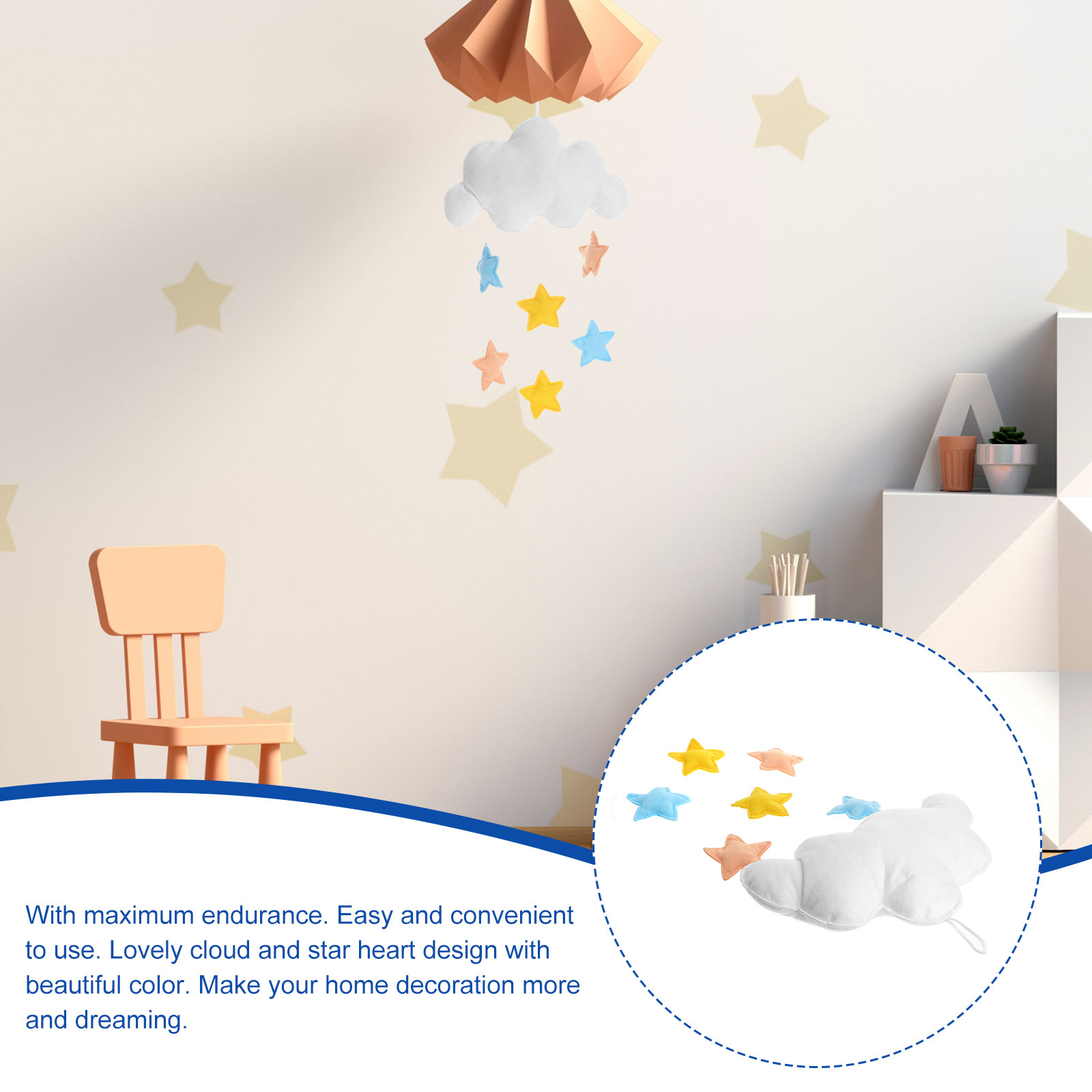 Decoración Colgante de Nubes c - Baby Nursery Colors reseña y precio